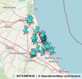 Mappa Piazzale Napoli, 48015 Cervia RA, Italia (9.133)