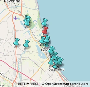 Mappa Piazzale Napoli, 48015 Cervia RA, Italia (6.5855)