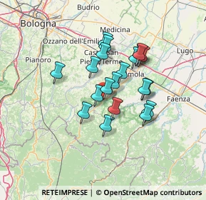 Mappa Via Rio Mescola, 40021 Borgo Tossignano BO, Italia (10.6365)