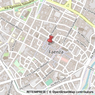 Mappa Corso Giuseppe Mazzini, 29A, 48018 Faenza, Ravenna (Emilia Romagna)