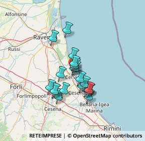 Mappa Via IX Traversa, 48015 Cervia RA, Italia (10.2415)