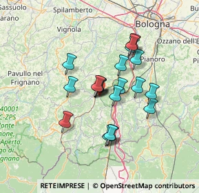 Mappa Carviano, 40038 Vergato BO, Italia (10.8925)