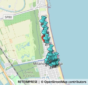 Mappa Traversa X di Via Pineta, 48015 Cervia RA, Italia (0.762)