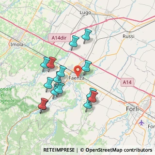 Mappa Via Monsignor Giuseppe Battaglia, 48018 Faenza RA, Italia (7.09133)