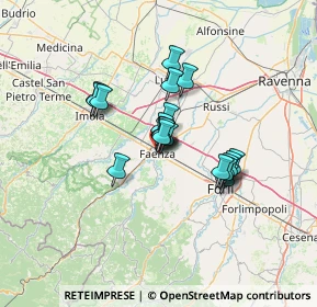 Mappa Via Monsignor Giuseppe Battaglia, 48018 Faenza RA, Italia (9.3285)