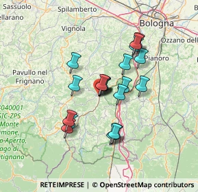 Mappa Via Martiri Marzabotto in Vergato, 40038 Vergato BO, Italia (11.0205)