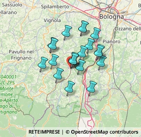 Mappa Via Martiri Marzabotto in Vergato, 40038 Vergato BO, Italia (9.905)