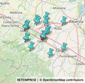 Mappa Via Baroncini, 48018 Faenza RA, Italia (11.64059)