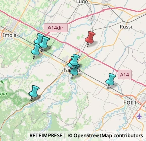 Mappa Via Baroncini, 48018 Faenza RA, Italia (6.69)