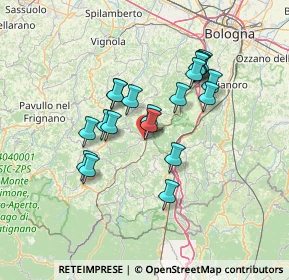 Mappa Via Parma, 40038 Vergato BO, Italia (11.8425)