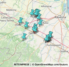 Mappa Via G. Mattioli, 48018 Faenza RA, Italia (11.155)