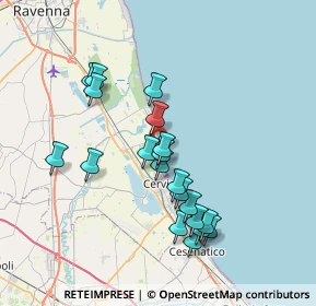 Mappa Traversa XI Pineta, 48015 Cervia RA, Italia (6.9345)