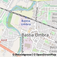Mapa Bastia Umbra