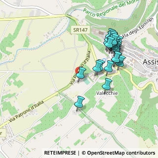 Mappa Via del Collicello, 06081 Assisi PG, Italia (0.52593)