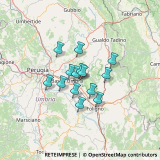 Mappa Via Santuario delle Carceri, 06081 Assisi PG, Italia (9.50714)