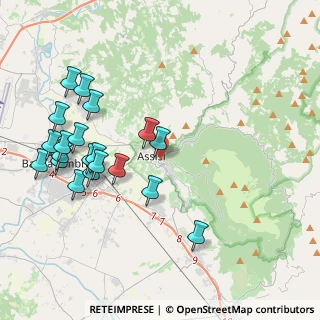 Mappa Via Santuario delle Carceri, 06081 Assisi PG, Italia (4.627)