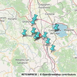 Mappa Strada Provinciale della Chiana, 53042 Montepulciano SI, Italia (10.09692)
