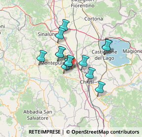 Mappa Strada Provinciale della Chiana, 53042 Montepulciano SI, Italia (10.09692)