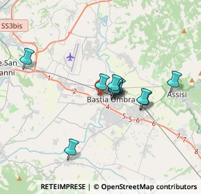 Mappa Via Monte Vettore, 06083 Bastia Umbra PG, Italia (2.69727)