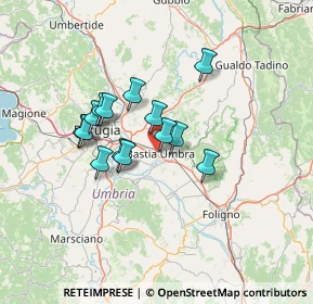 Mappa Via Monte Vettore, 06083 Bastia Umbra PG, Italia (10.65714)