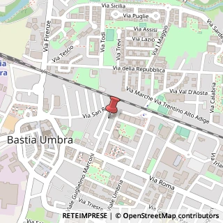 Mappa Via Alessandro Volta, 18, 06083 Acquasparta, Terni (Umbria)