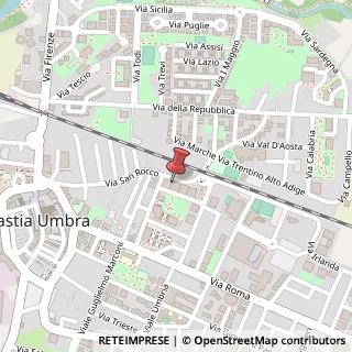 Mappa Via San Rocco, 86, 06083 Aprilia, Latina (Lazio)