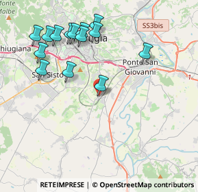 Mappa SS Marscianese, 06126 Perugia PG, Italia (4.55643)