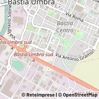Karte Bastia Umbra