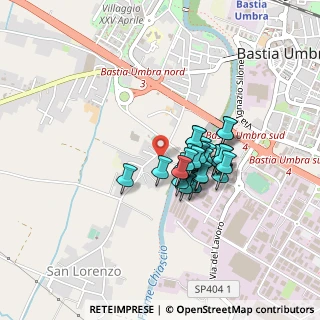 Mappa Via Atene, 06083 Bastia Umbra PG, Italia (0.30357)