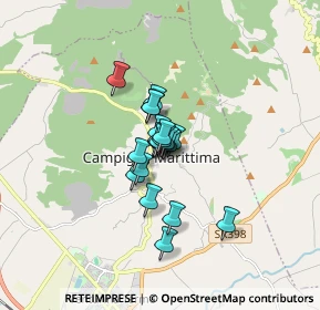 Mappa Via Giacomo Leopardi, 57021 Campiglia Marittima LI, Italia (0.8935)