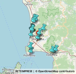 Mappa Via Giacomo Leopardi, 57021 Campiglia Marittima LI, Italia (10.20947)