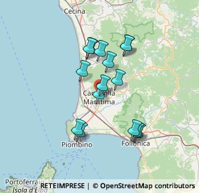 Mappa Via Giacomo Leopardi, 57021 Campiglia Marittima LI, Italia (11.976)