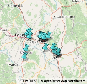 Mappa Via Giosuè Borsi, 06081 Santa Maria degli Angeli PG, Italia (9.54895)