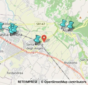 Mappa Via Giosuè Borsi, 06081 Santa Maria degli Angeli PG, Italia (2.59909)