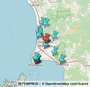 Mappa Viale 8 Marzo, 57021 Campiglia Marittima LI, Italia (10.4505)