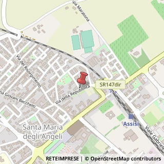 Mappa Via della Repubblica,  47, 06081 Assisi, Perugia (Umbria)