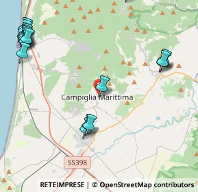 Mappa Via 25 Luglio, 57021 Campiglia Marittima LI, Italia (6.1965)