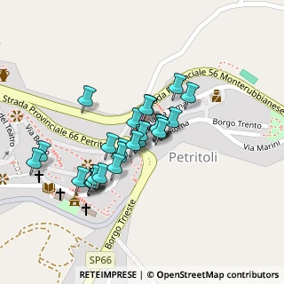 Mappa Via Roma, 63848 Petritoli FM, Italia (0.07037)