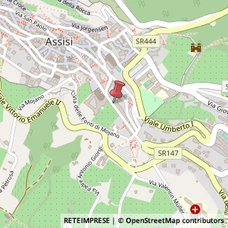 Mappa Via Borgo Aretino, 1, 06081 Assisi, Perugia (Umbria)