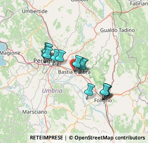 Mappa Via Chiascio, 06083 Bastia Umbra PG, Italia (11.06875)