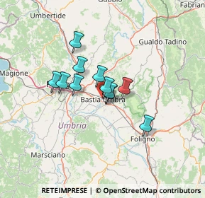 Mappa Via Chiascio, 06083 Bastia Umbra PG, Italia (8.96727)