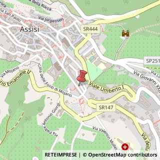 Mappa Via Borgo Aretino, 35, 06081 Assisi, Perugia (Umbria)