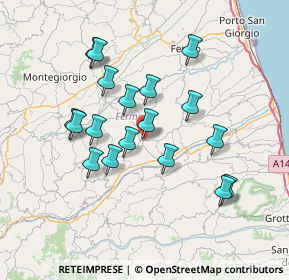 Mappa SP 56, 63848 Petritoli FM, Italia (6.80778)