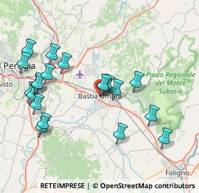 Mappa Via IV Novembre, 06083 Bastia Umbra PG, Italia (8.541)