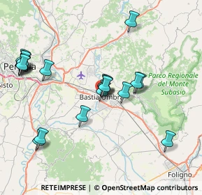 Mappa Via IV Novembre, 06083 Bastia Umbra PG, Italia (8.855)