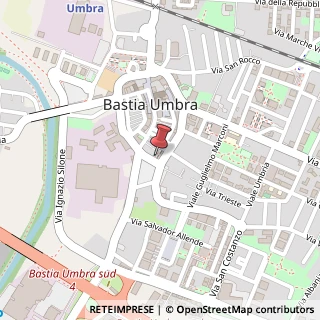 Mappa Via Vittorio Veneto, 28, 06083 Bastia Umbra, Perugia (Umbria)