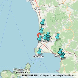 Mappa SP della Principessa, 57027 San Vincenzo LI, Italia (14.50833)