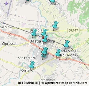 Mappa Via Cesare Battisti, 06083 Bastia Umbra PG, Italia (1.78)