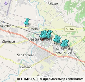 Mappa Via Cesare Battisti, 06083 Bastia Umbra PG, Italia (0.93636)