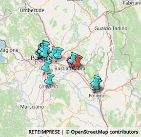 Mappa Via Cesare Battisti, 06083 Bastia Umbra PG, Italia (11.286)